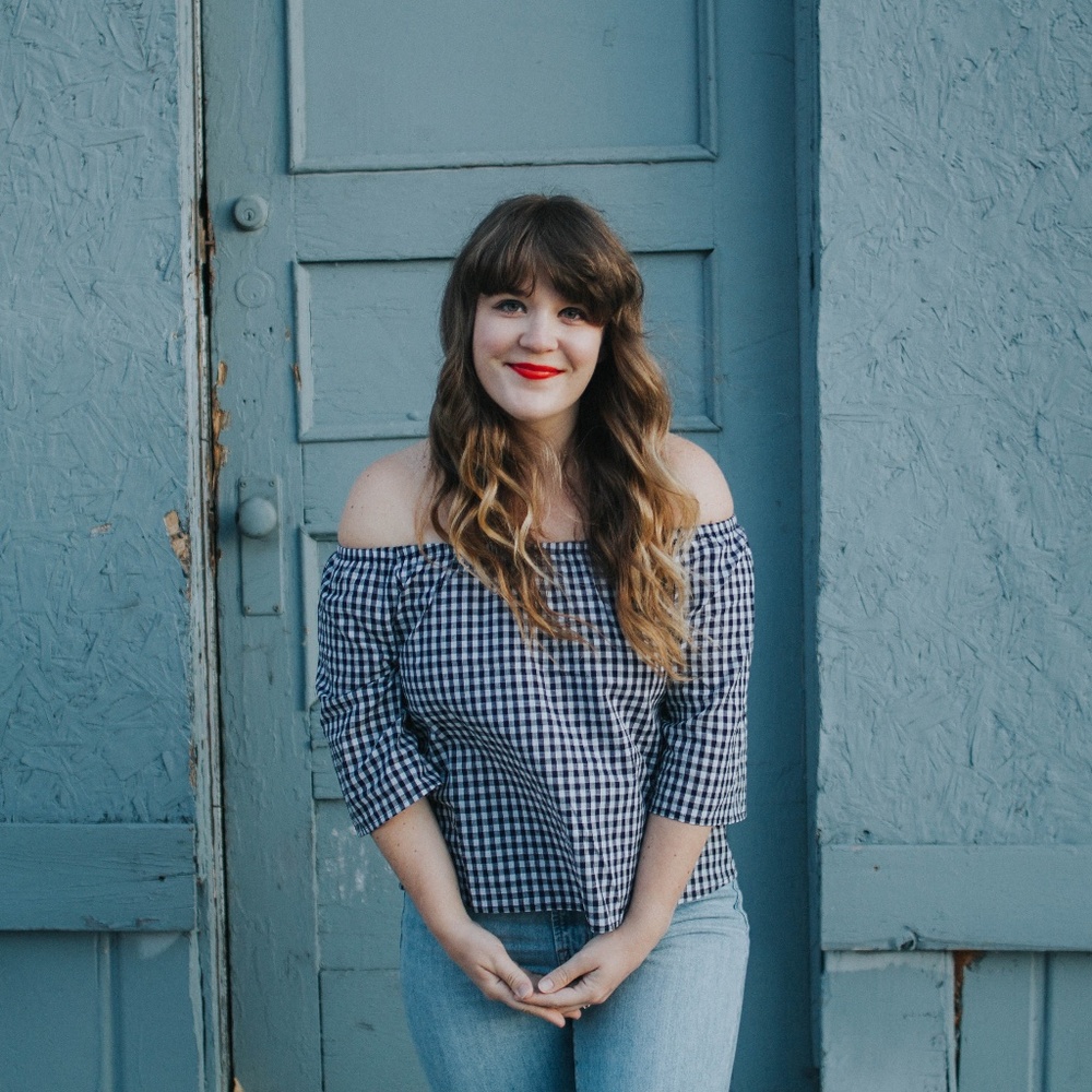 Gingham Off-Shoulder Top